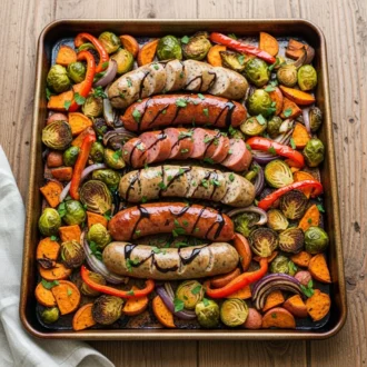 How To Make The Best Chicken Sausage Sheet Pan In 45 Minutes<span class="rmp-archive-results-widget "><i class=" rmp-icon rmp-icon--ratings rmp-icon--star rmp-icon--full-highlight"></i><i class=" rmp-icon rmp-icon--ratings rmp-icon--star rmp-icon--full-highlight"></i><i class=" rmp-icon rmp-icon--ratings rmp-icon--star rmp-icon--full-highlight"></i><i class=" rmp-icon rmp-icon--ratings rmp-icon--star rmp-icon--full-highlight"></i><i class=" rmp-icon rmp-icon--ratings rmp-icon--star rmp-icon--half-highlight js-rmp-replace-half-star"></i> <span>4.7 (65)</span></span>